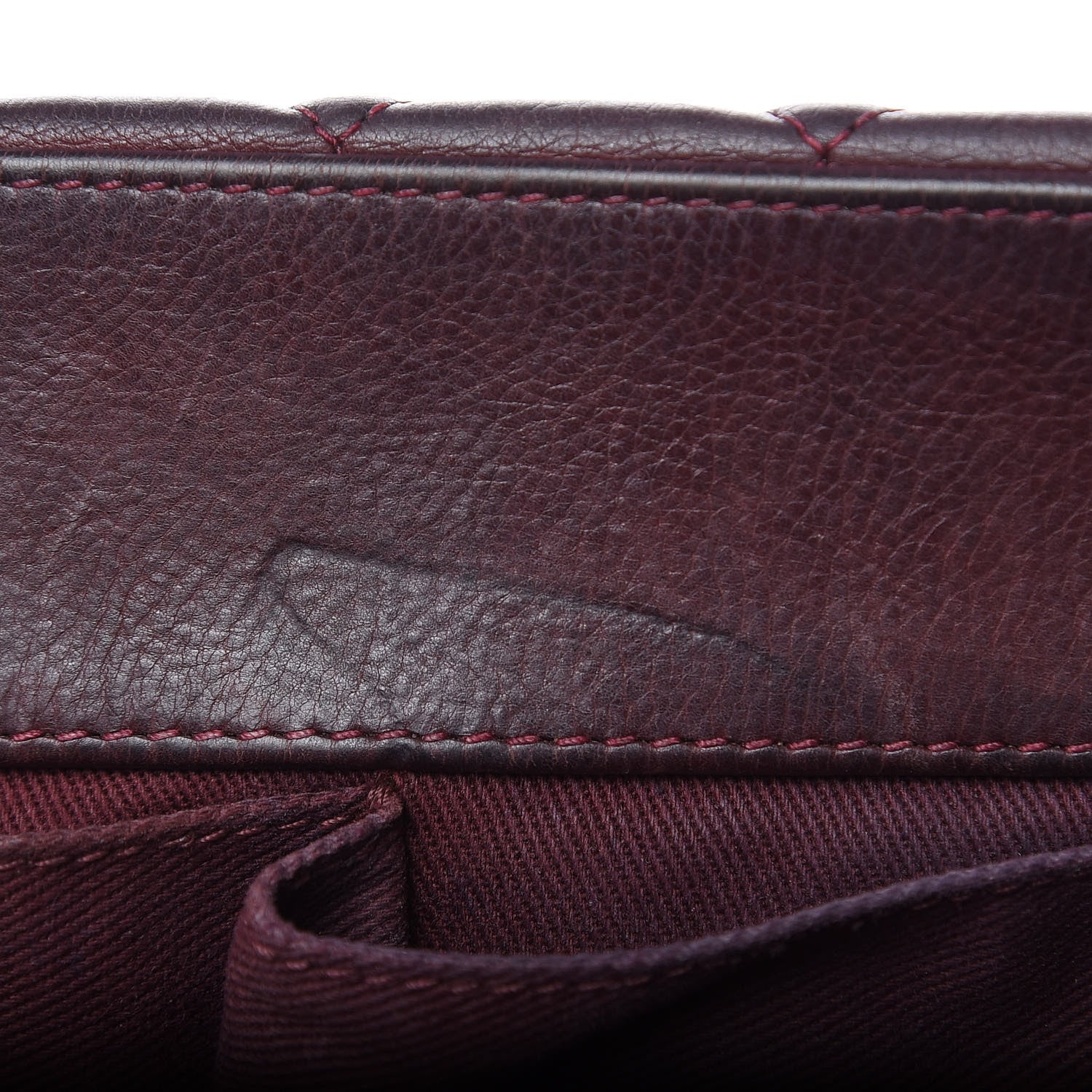 Chanel Calfskin Quilted Istanbul Accordion Flap Burgundy 12 of 15
