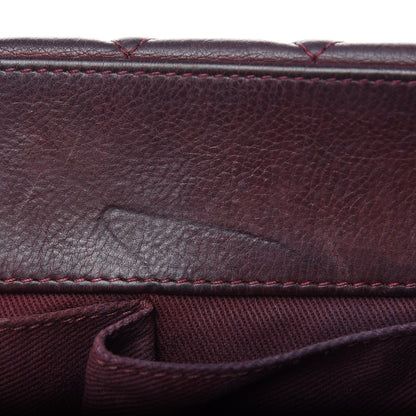 Chanel Calfskin Quilted Istanbul Accordion Flap Burgundy 12 of 15