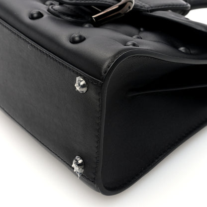 Delvaux Grained Rodeo Calfskin Quilted Mini Brillant Satchel Black 10 of 10