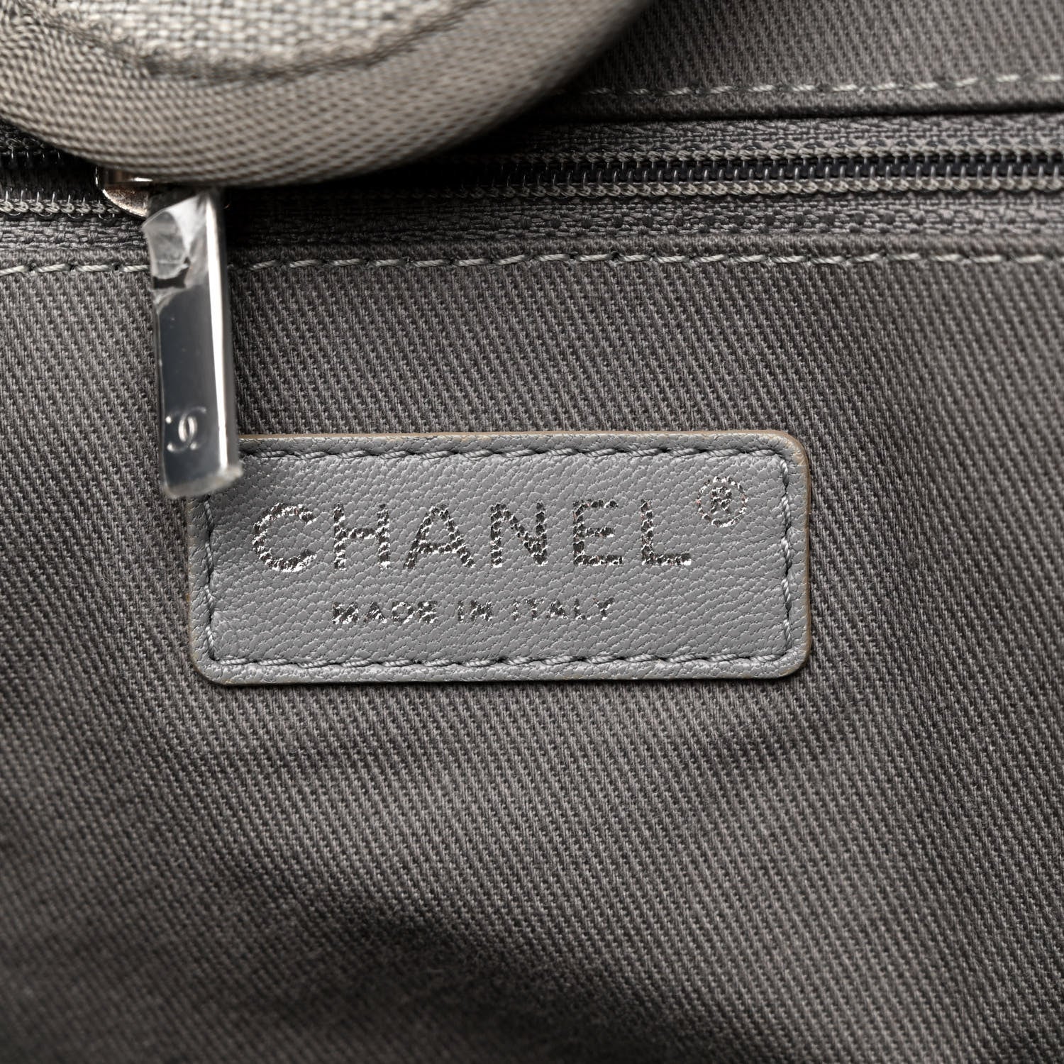 Chanel Canvas Large Deauville Tote Grey 6 of 11