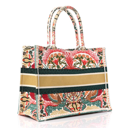 Christian Dior Canvas Embroidered Heart Lights Medium Book Tote Multicolor 3 of 9