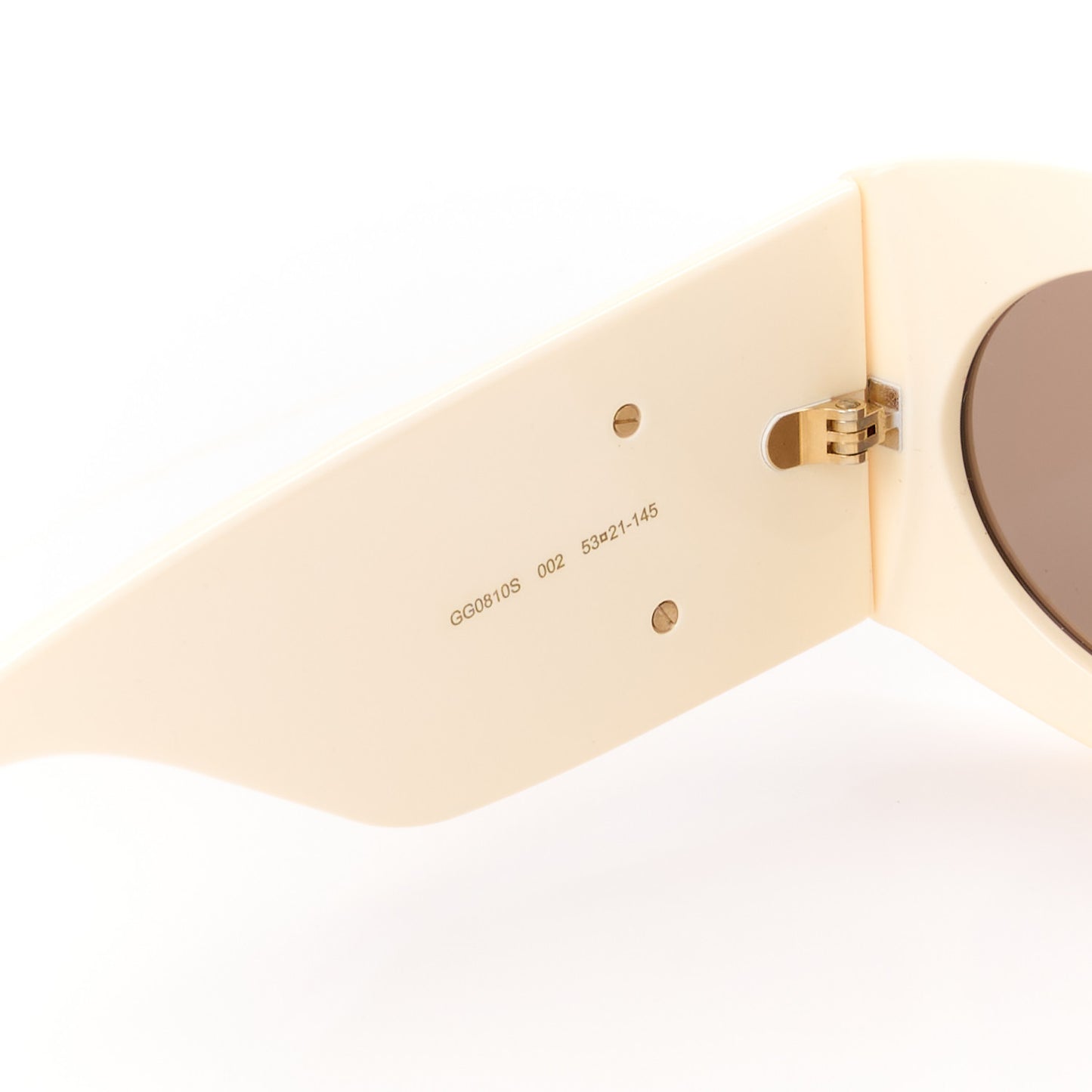 Acetate Frame GG Marmont Logo Sunglasses GG0810S Ivory