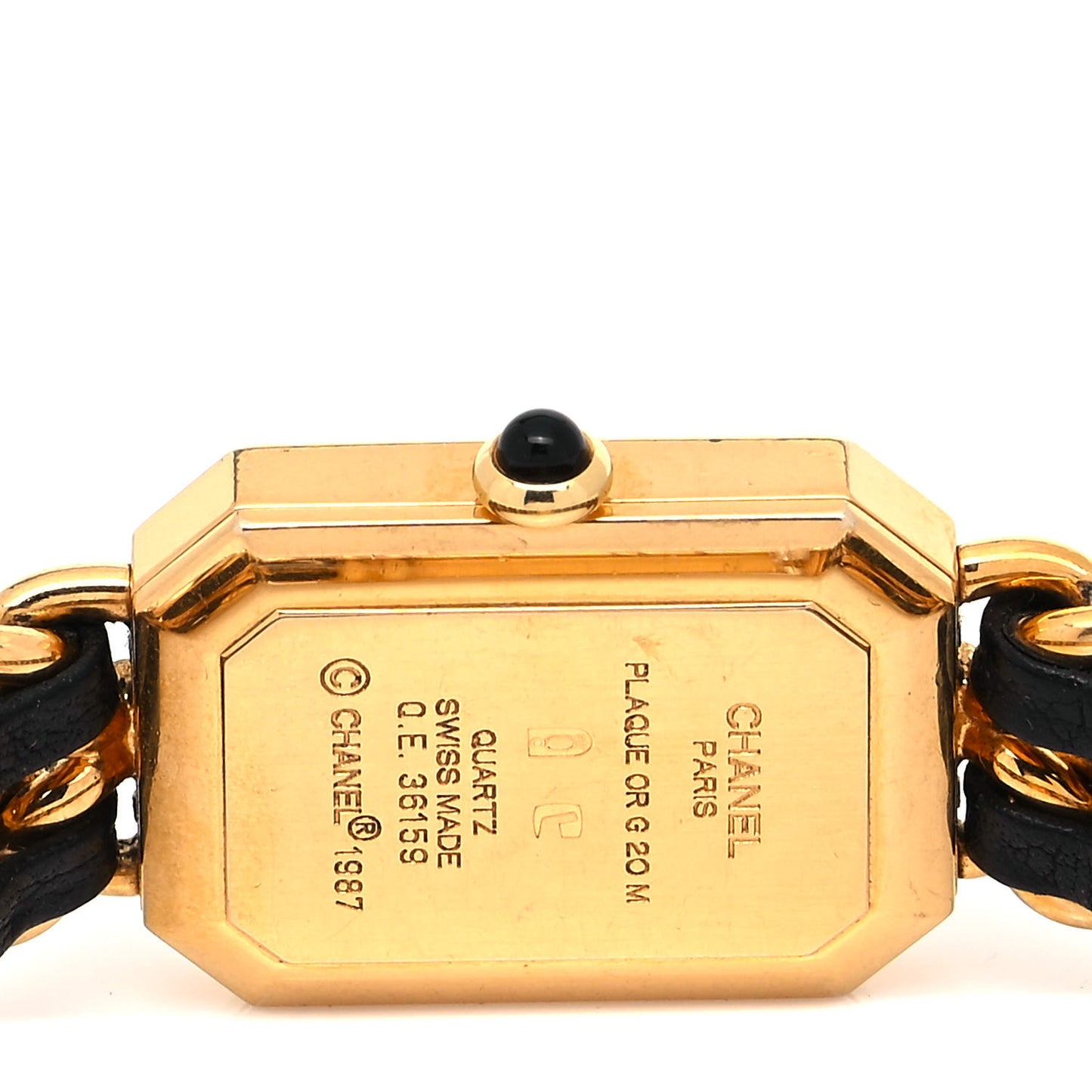 Stainless Steel Lambskin 20mm Chain Premiere Quartz Watch Gold L