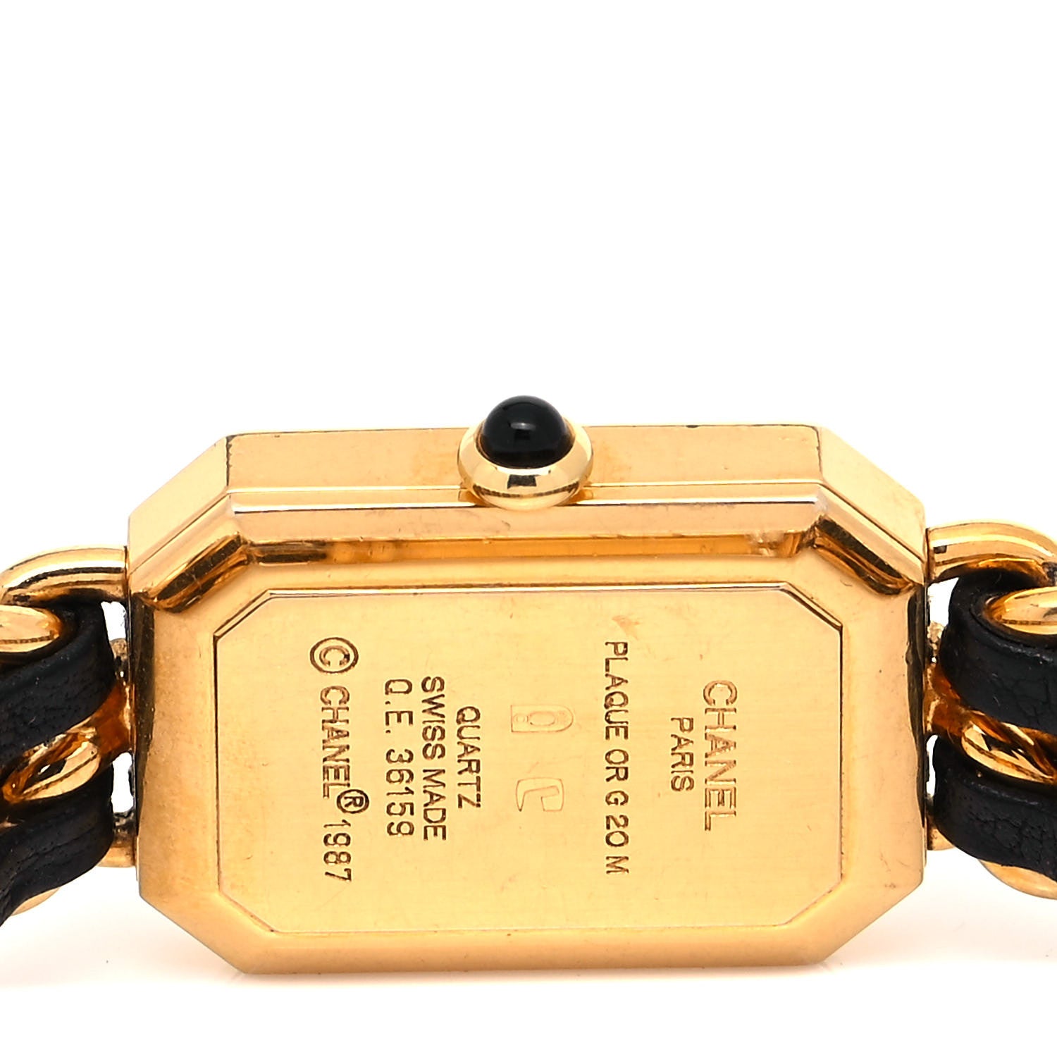 Chanel Stainless Steel Lambskin 20mm Chain Premiere Quartz Watch Gold L 4 of 4