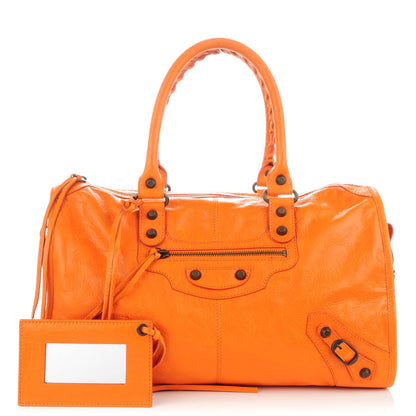 Balenciaga Agneau Classic Hardware Maxi Twiggy Tangerine 1 of 7