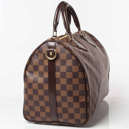 Louis Vuitton Damier Ebene Speedy Bandouliere 35 3 of 10