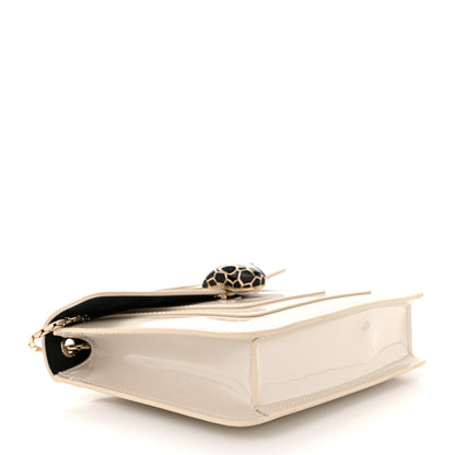 Bulgari Patent Serpenti Forever Crossbody Bag White 4 of 9