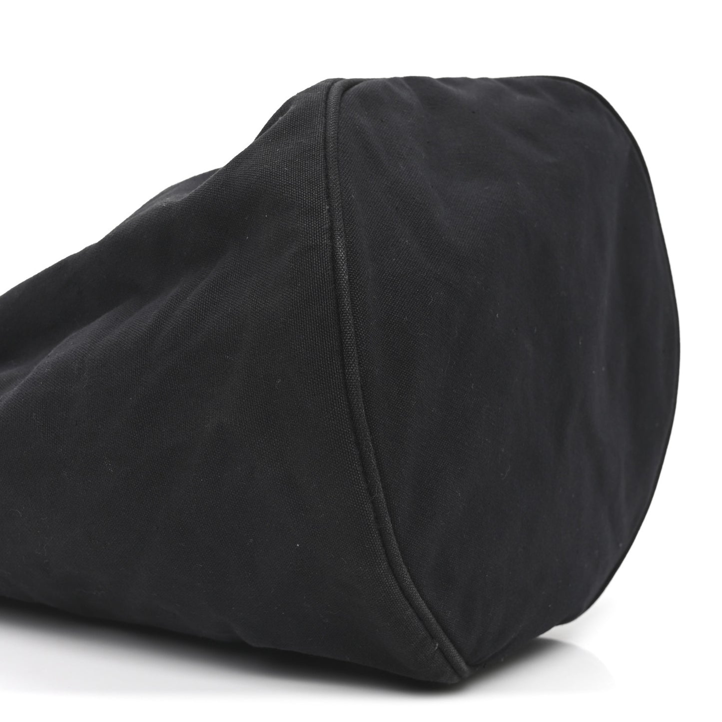 Canvas Drawstring Backpack Black White