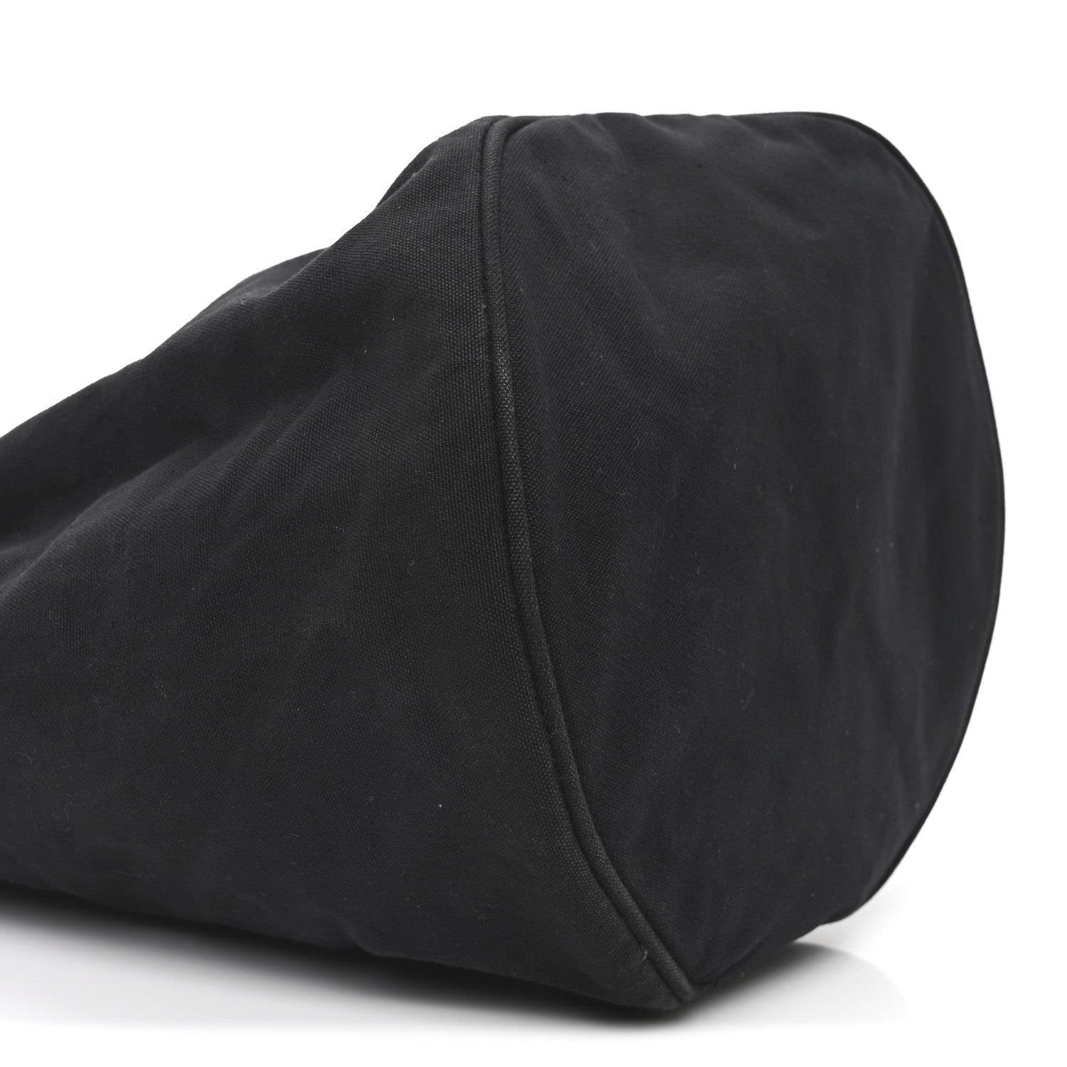 Chanel Canvas Drawstring Backpack Black White 8 of 9