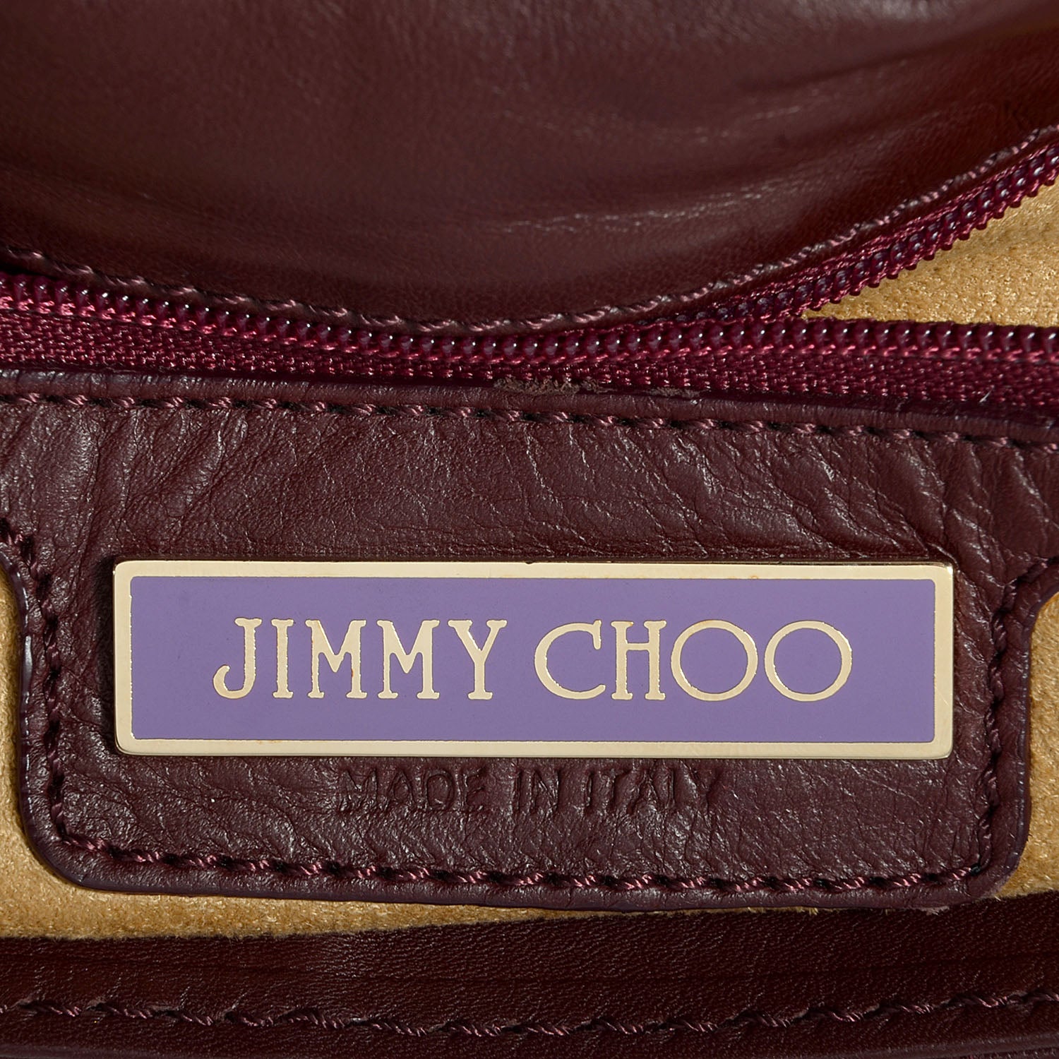 Jimmy Choo Leather Arad Clutch Burgundy 6 of 10