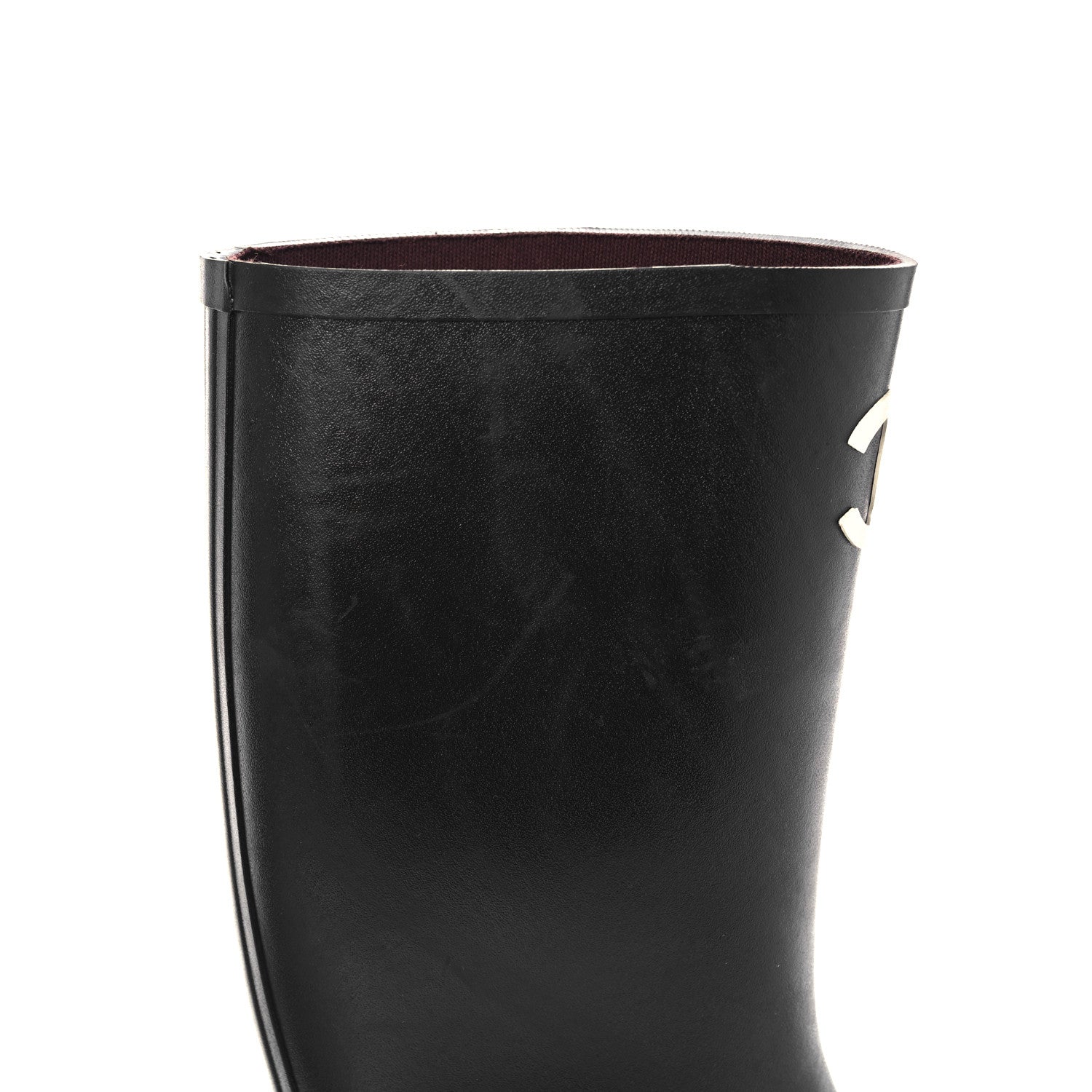 Chanel Caoutchouk CC High Boots 42 Black 9 of 13