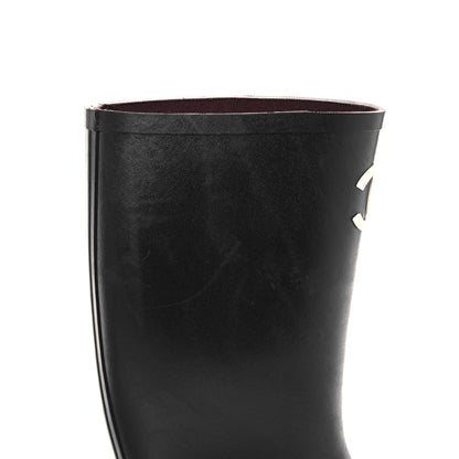 Chanel Caoutchouk CC High Boots 42 Black 9 of 13