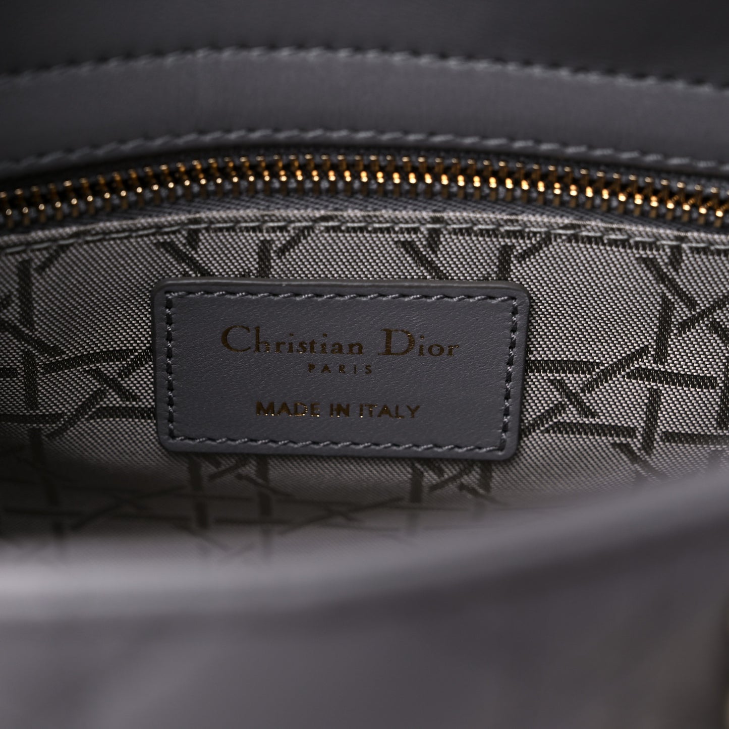 Lambskin Cannage Small My ABCDior Lady Dior Grey