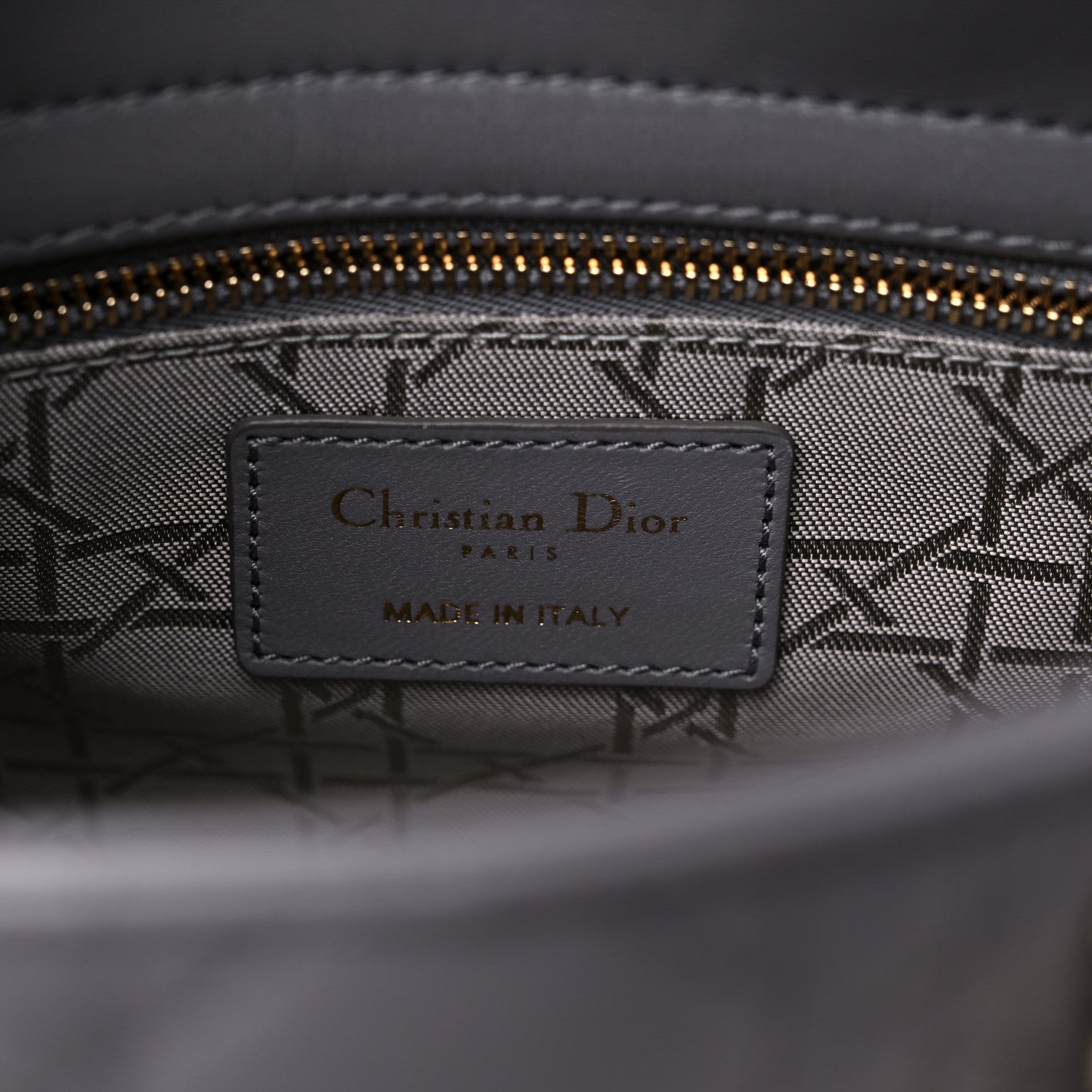 Christian Dior Lambskin Cannage Small My ABCDior Lady Dior Grey 6 of 9