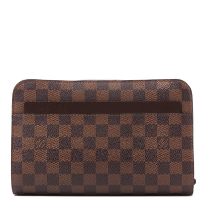 Louis Vuitton Damier Ebene Pochette Saint Louis Clutch 1 of 7