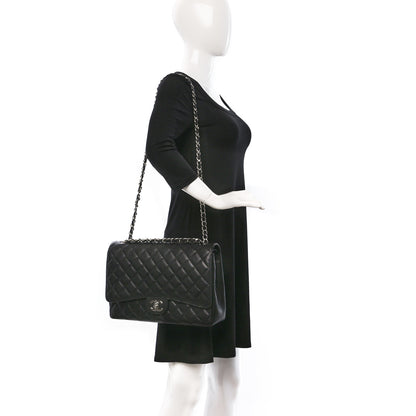 Chanel Caviar Quilted Maxi Double Flap Black 2 of 10