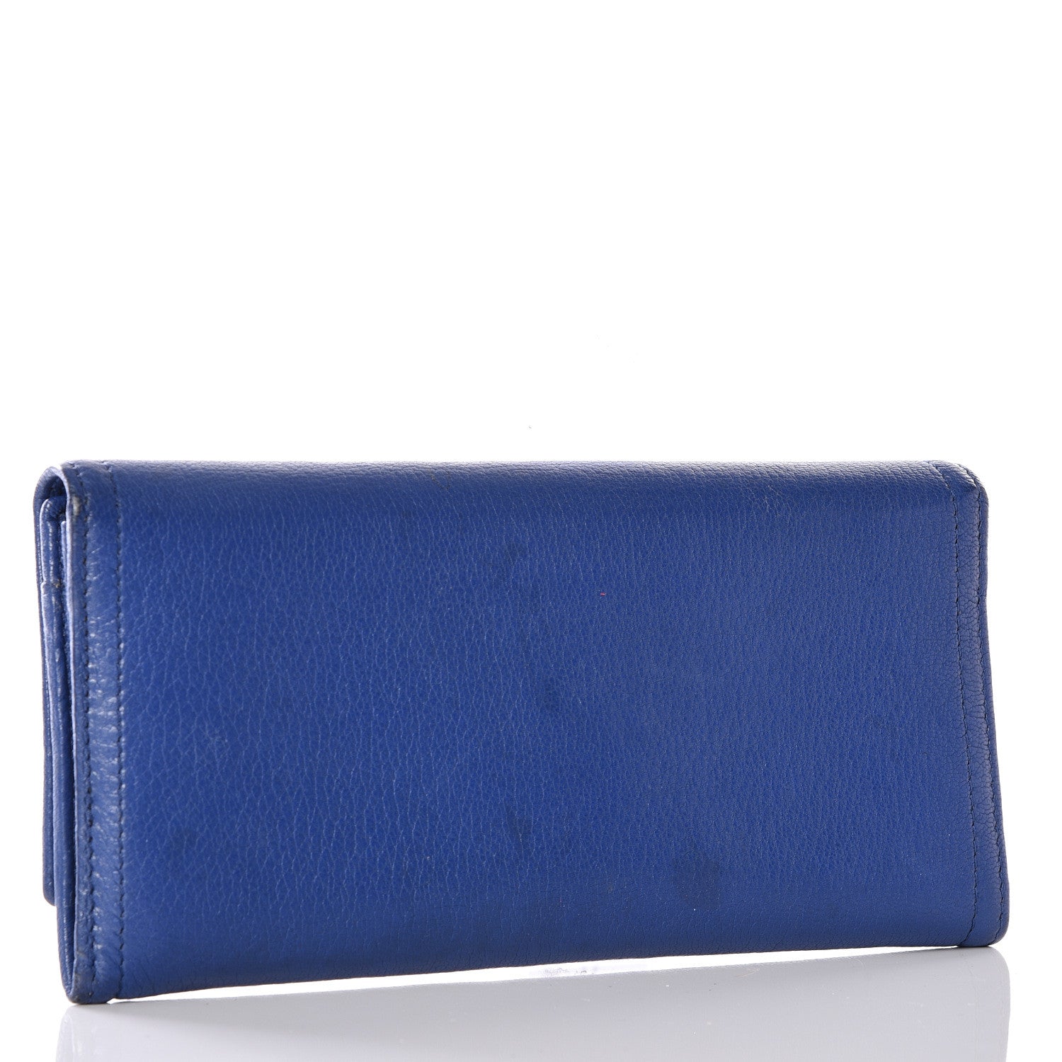 Givenchy Goatskin Pandora Flap Continental Wallet Deep Blue 2 of 10