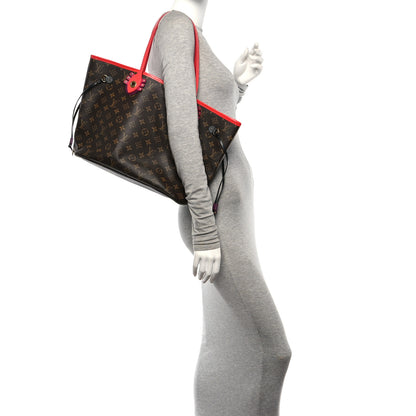 Louis Vuitton Monogram Totem Neo Neverfull MM Flamingo 2 of 11