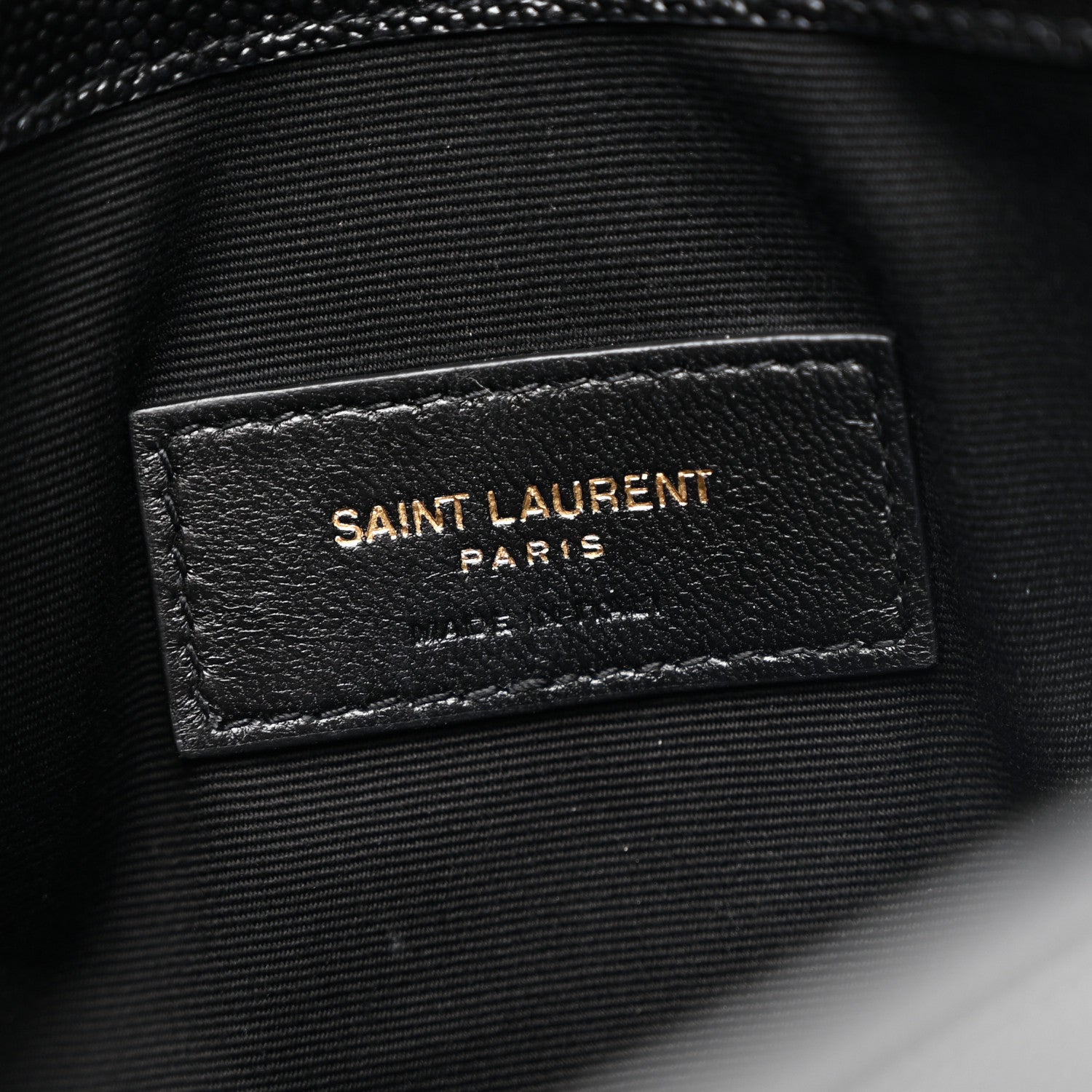 Saint Laurent Grain De Poudre Uptown Pouch Black 5 of 7