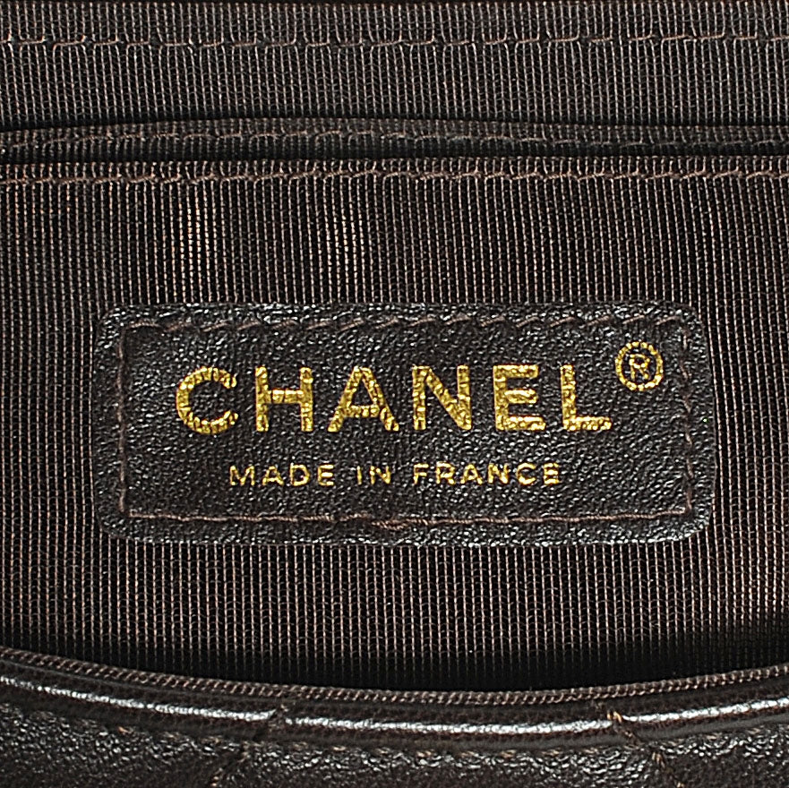Chanel Lambskin Small Chevron Flap Dark Brown 6 of 7