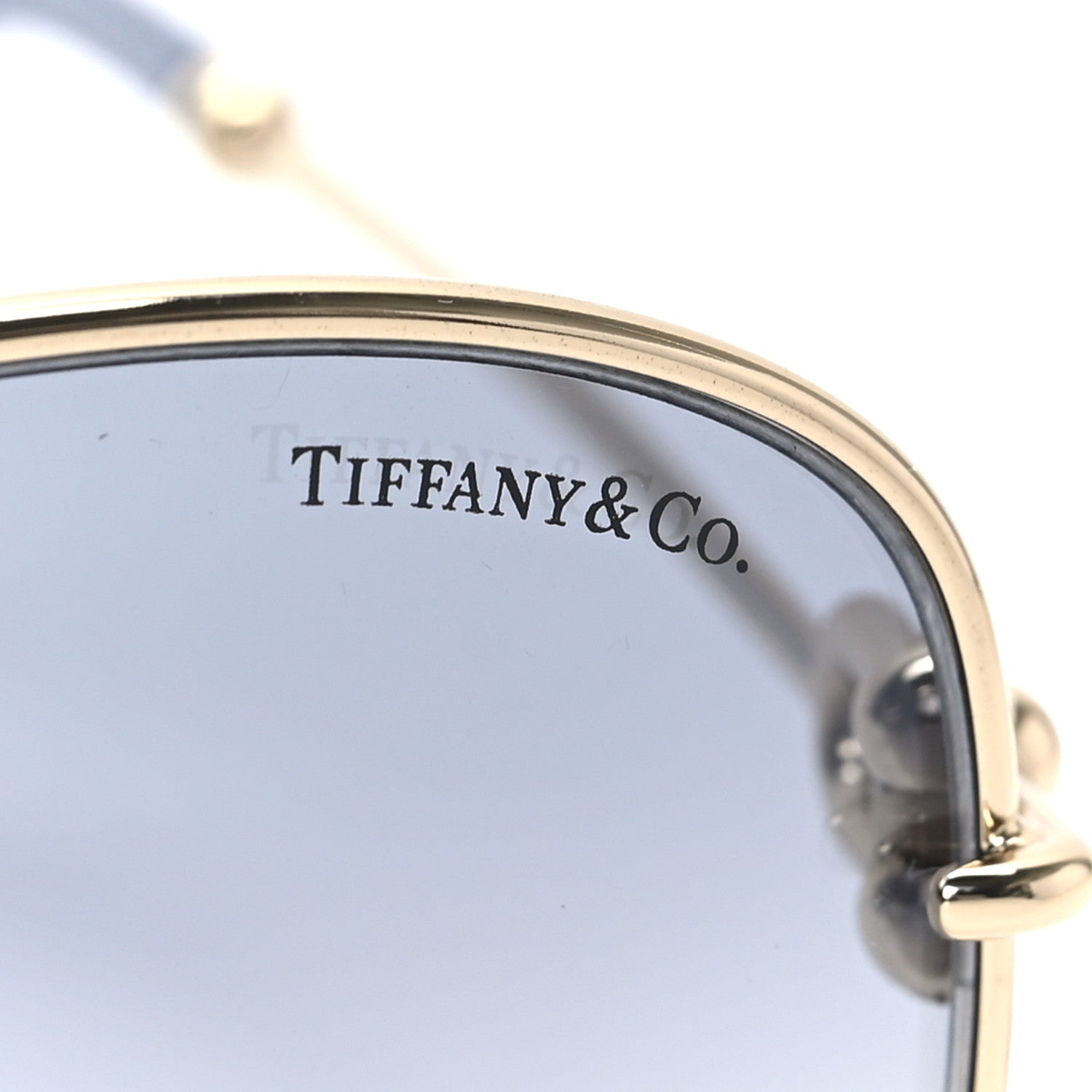 Tiffany TF3082 Round Sunglasses Gold 6 of 6