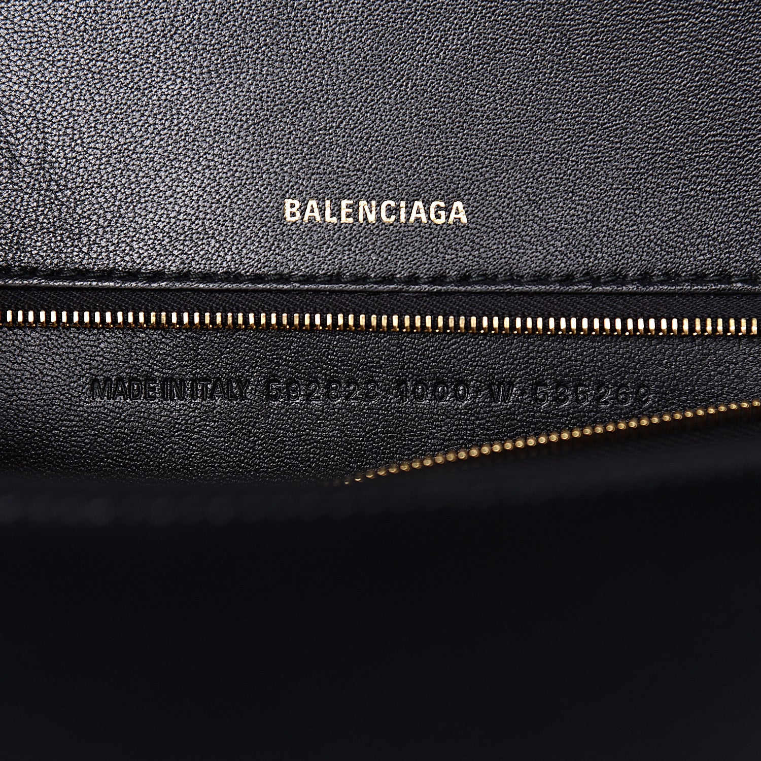 Balenciaga Shiny Box Calfskin Medium Hourglass Top Handle Bag Black 7 of 12