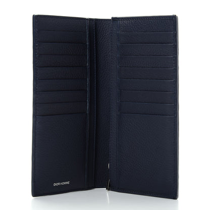 Christian Dior HOMME Calfskin Wallet Blue Red 5 of 8