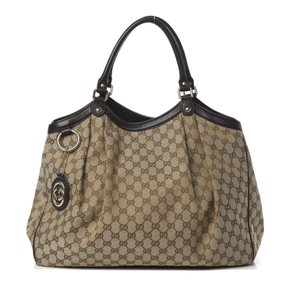 Gucci Monogram Large Sukey Tote Dark Brown 1 of 17
