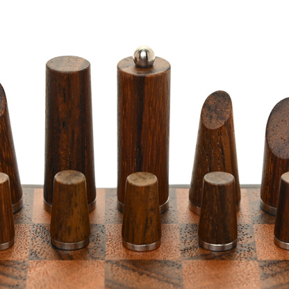 Hermes Sapodilla Cassia Wood Mini Samarcande Chess Game 7 of 8