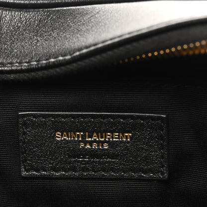 Saint Laurent Calfskin Matelasse Monogram Lou Camera Bag Black 6 of 11