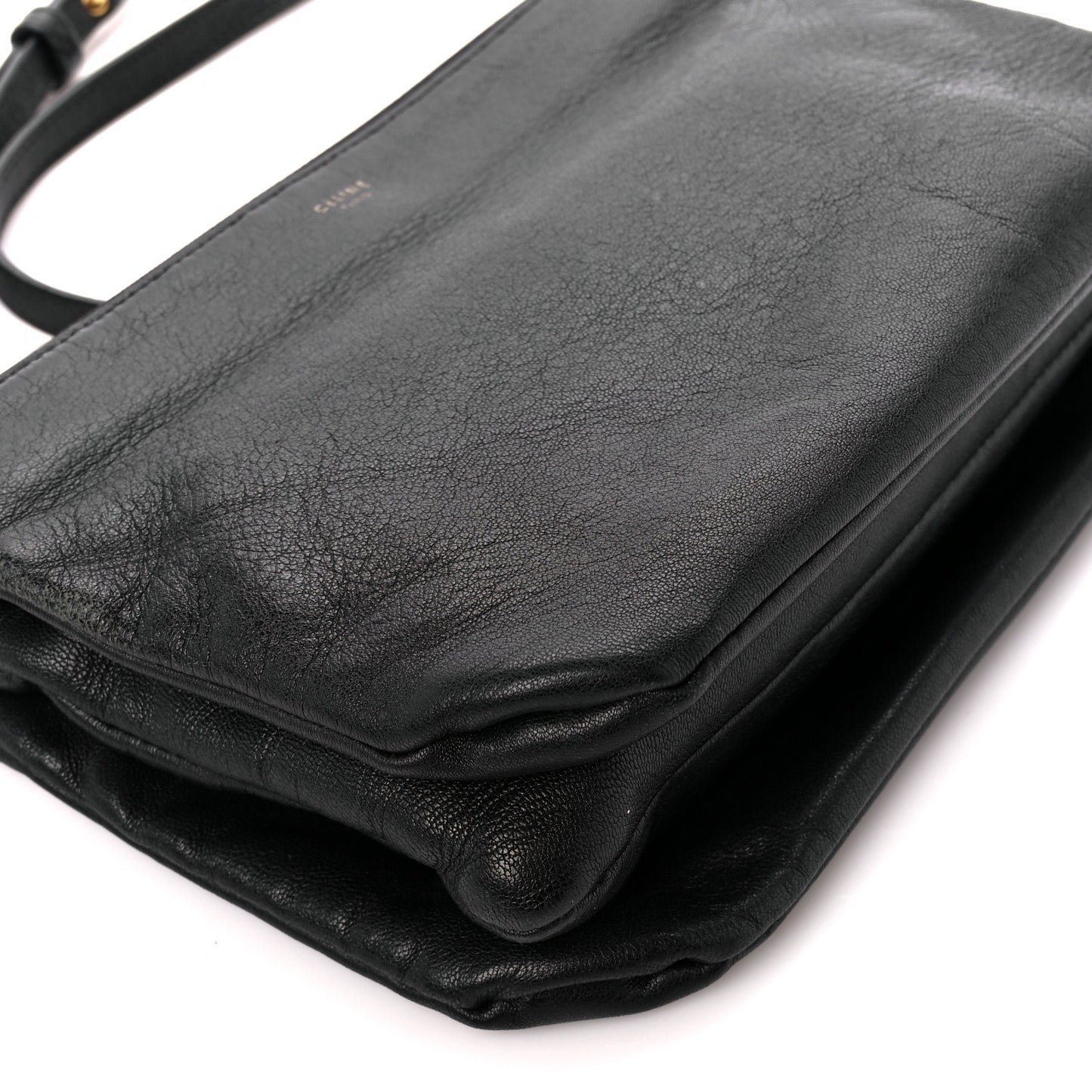 Lambskin Small Trio Crossbody Bag Black