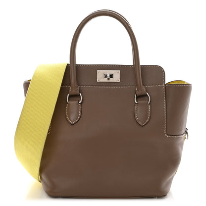 Hermes Swift Verso Toolbox 20 Etoupe Lime 1 of 10