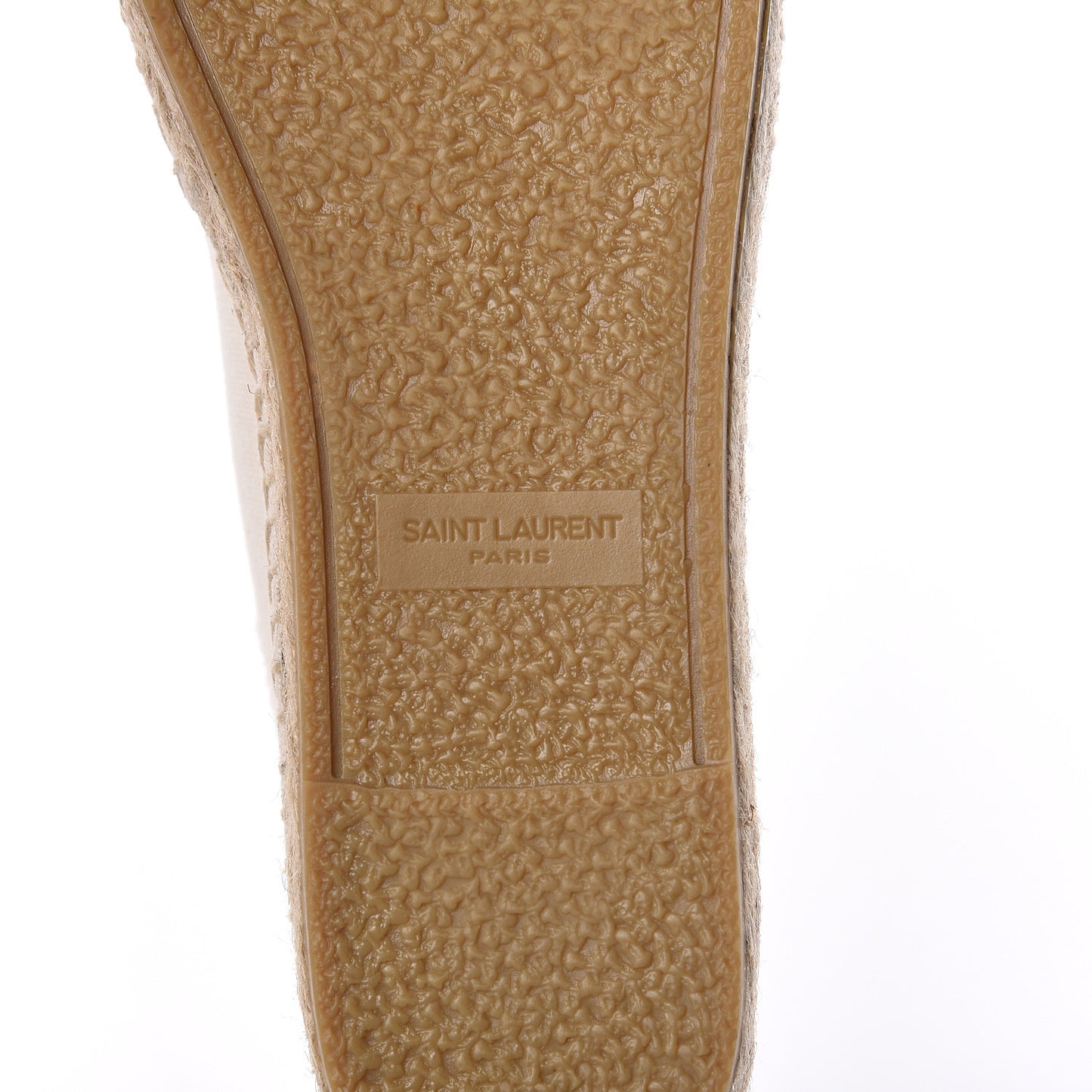 Canvas Logo Embroidered Espadrilles 37 White