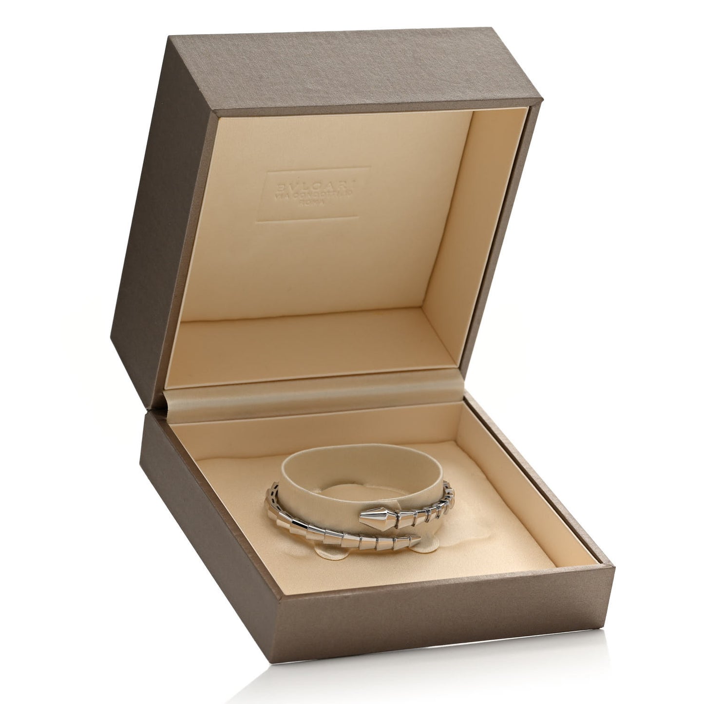 18K White Gold Serpenti Viper Bracelet 15
