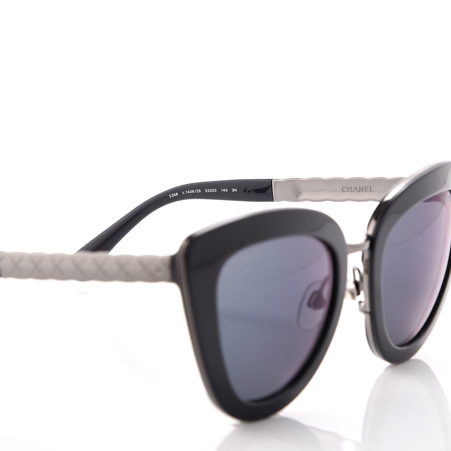 Cat Eye Quilted Sunglasses 5368 Blue