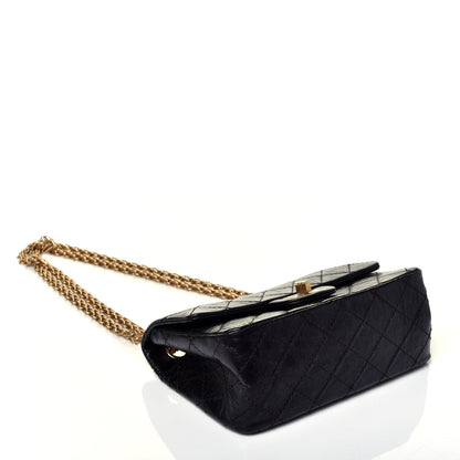 Chanel Aged Calfskin Quilted 2.55 Reissue Mini Flap Black 4 of 9
