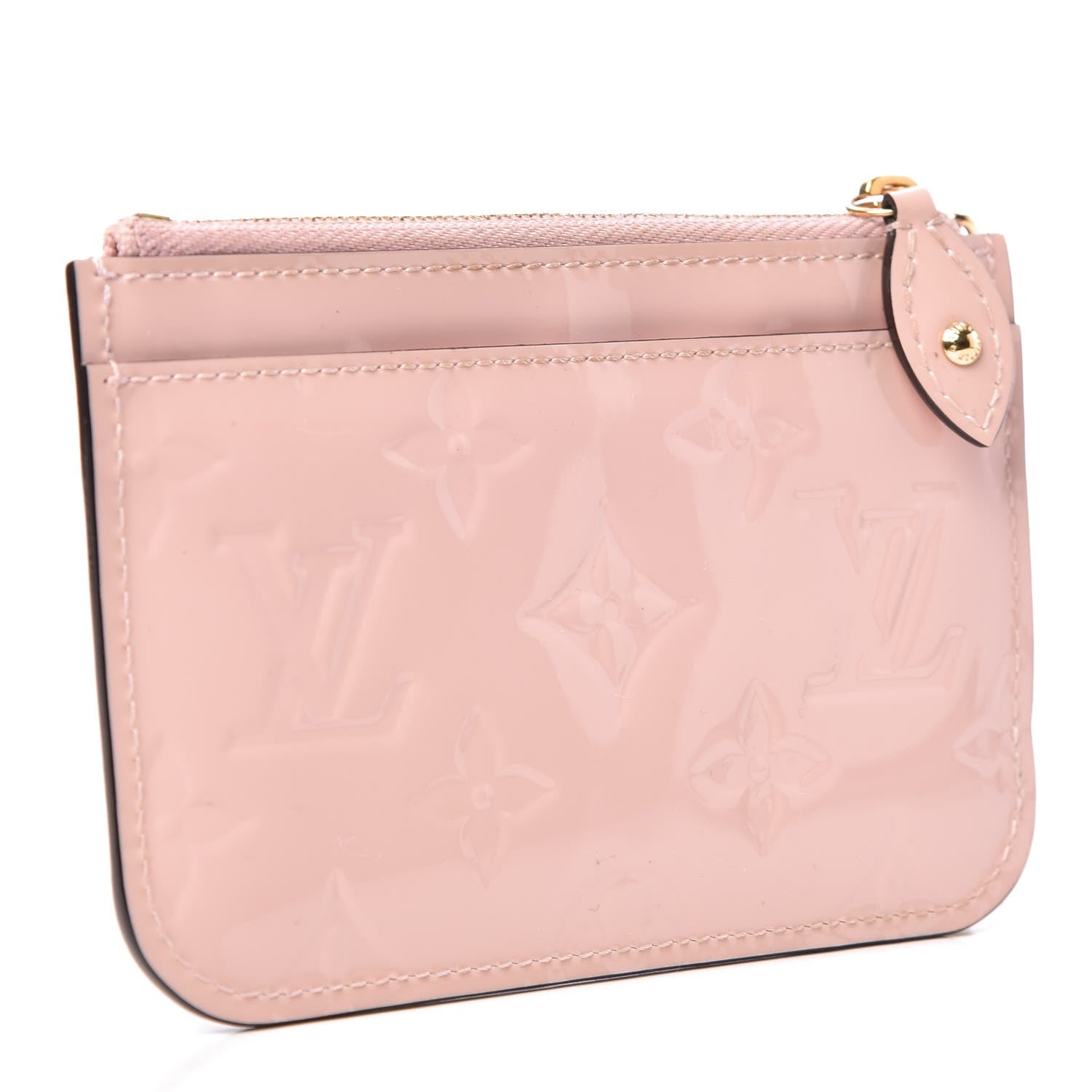 Louis Vuitton Vernis Key Pouch Rose Ballerine 3 of 7