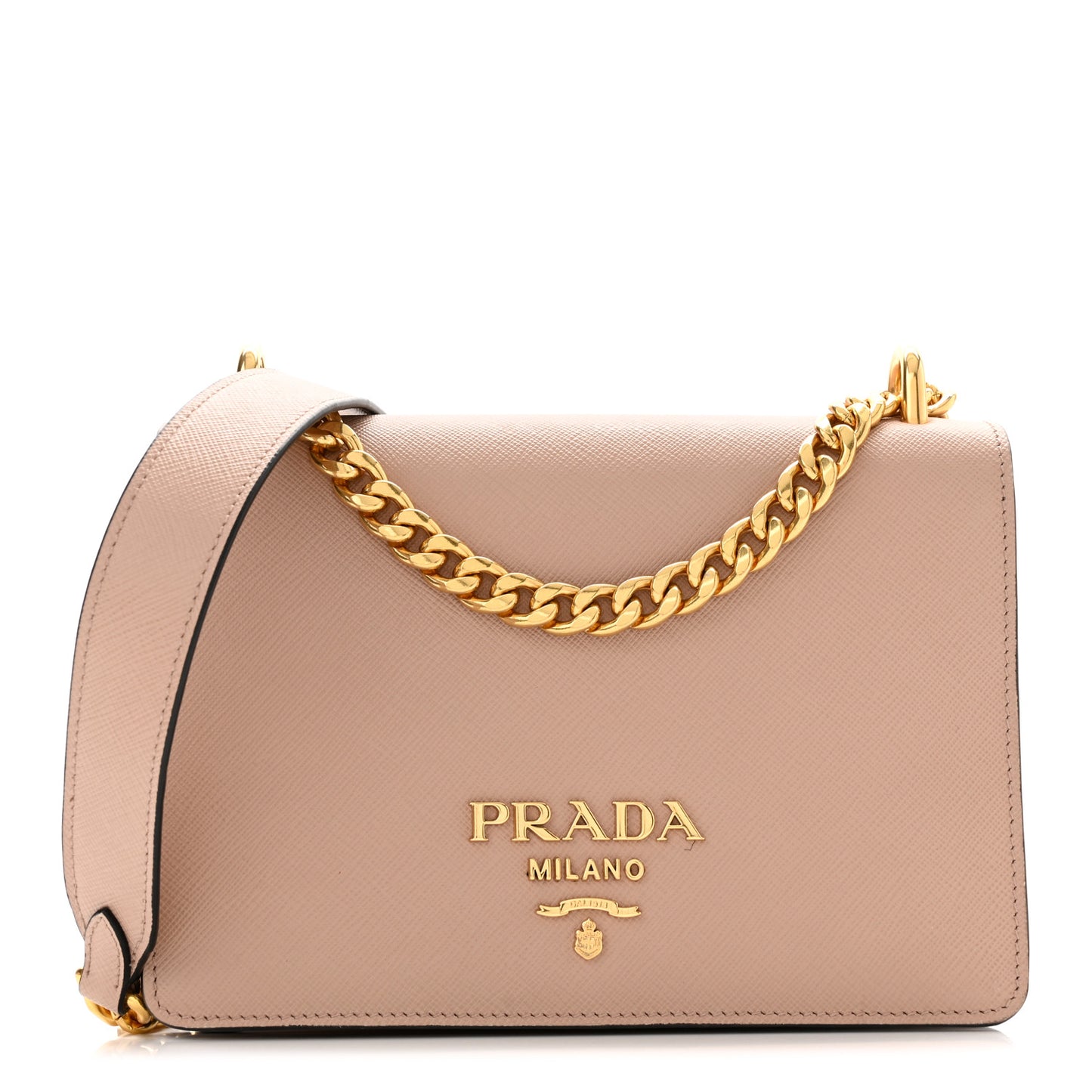 Saffiano Chain Shoulder Bag Cipria