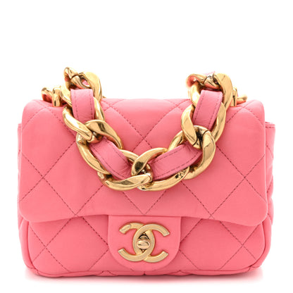 Chanel Lambskin Quilted Mini Funky Town Flap Pink 1 of 10