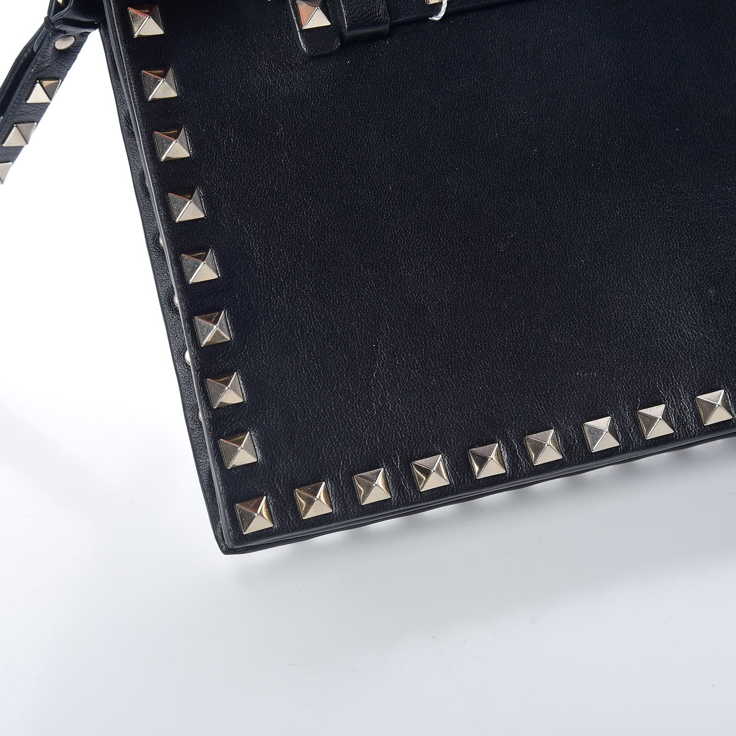 Valentino Garavani Nappa Rockstud Wristlet Clutch Black 11 of 14