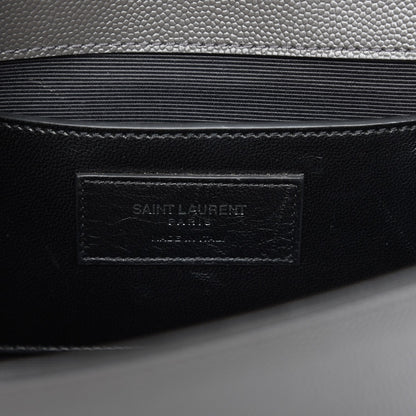 Saint Laurent Grain De Poudre Medium Classic Monogram Kate Satchel Coal 6 of 6