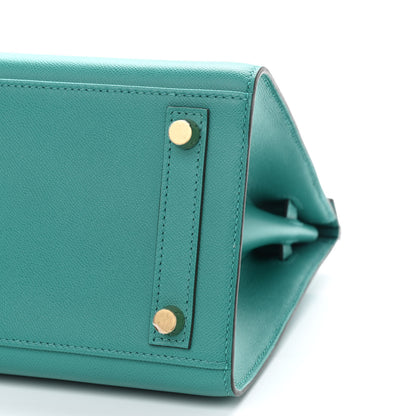 Hermes Epsom Birkin Sellier 25 Bleu Paon 9 of 11