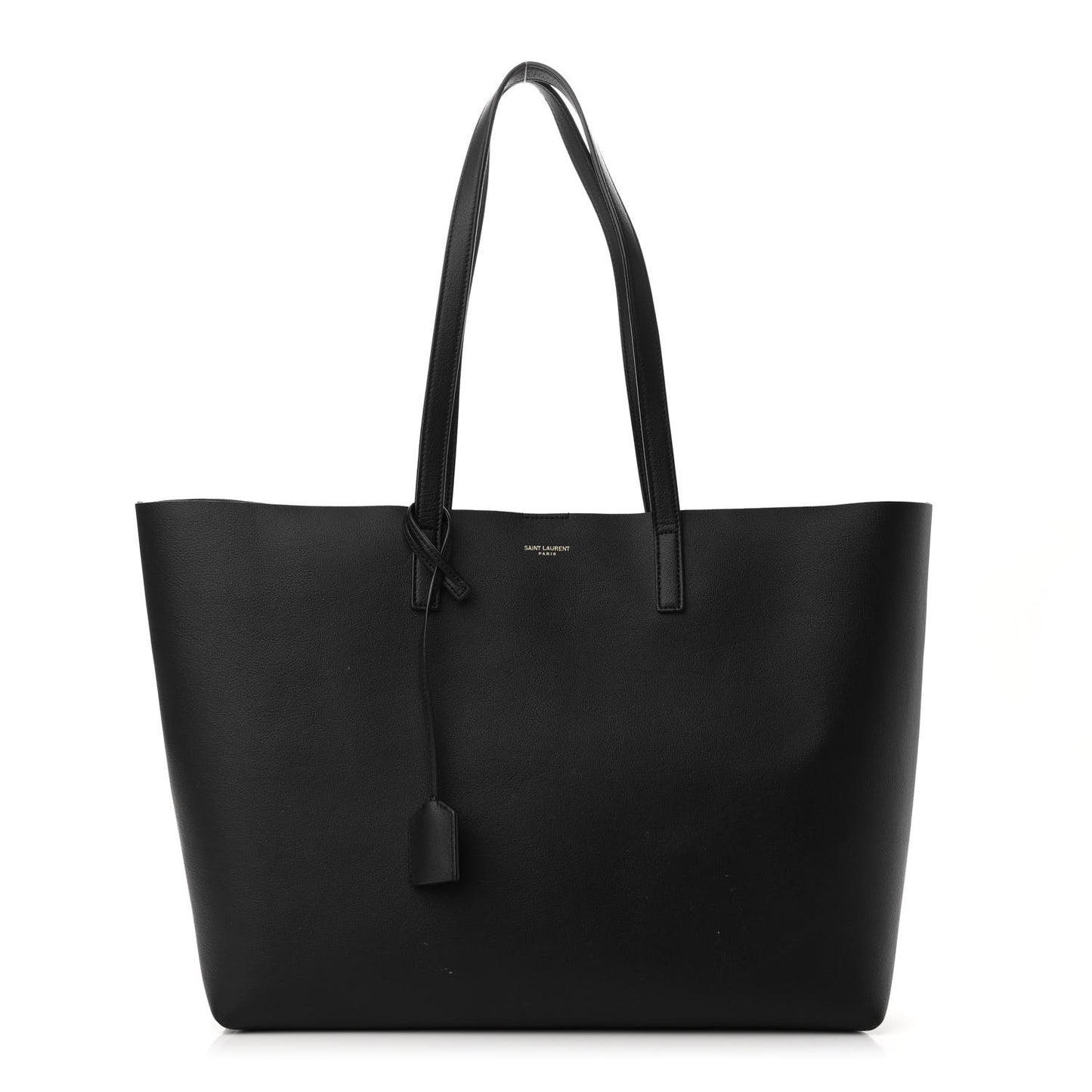 Calfskin Large Shopping Tote Black
