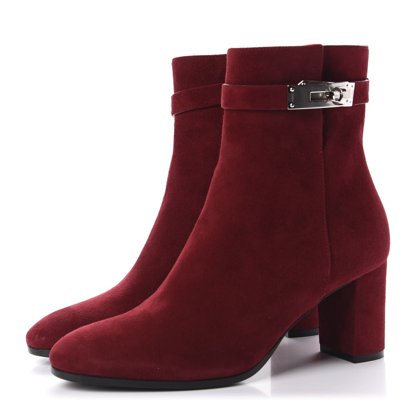 Suede Goatskin Saint Germain Ankle Boots 37.5 Orange Solaire