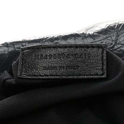 Saint Laurent Crinkled Calfskin Matelasse Monogram Medium Niki Chain Satchel Dark Smog 6 of 8