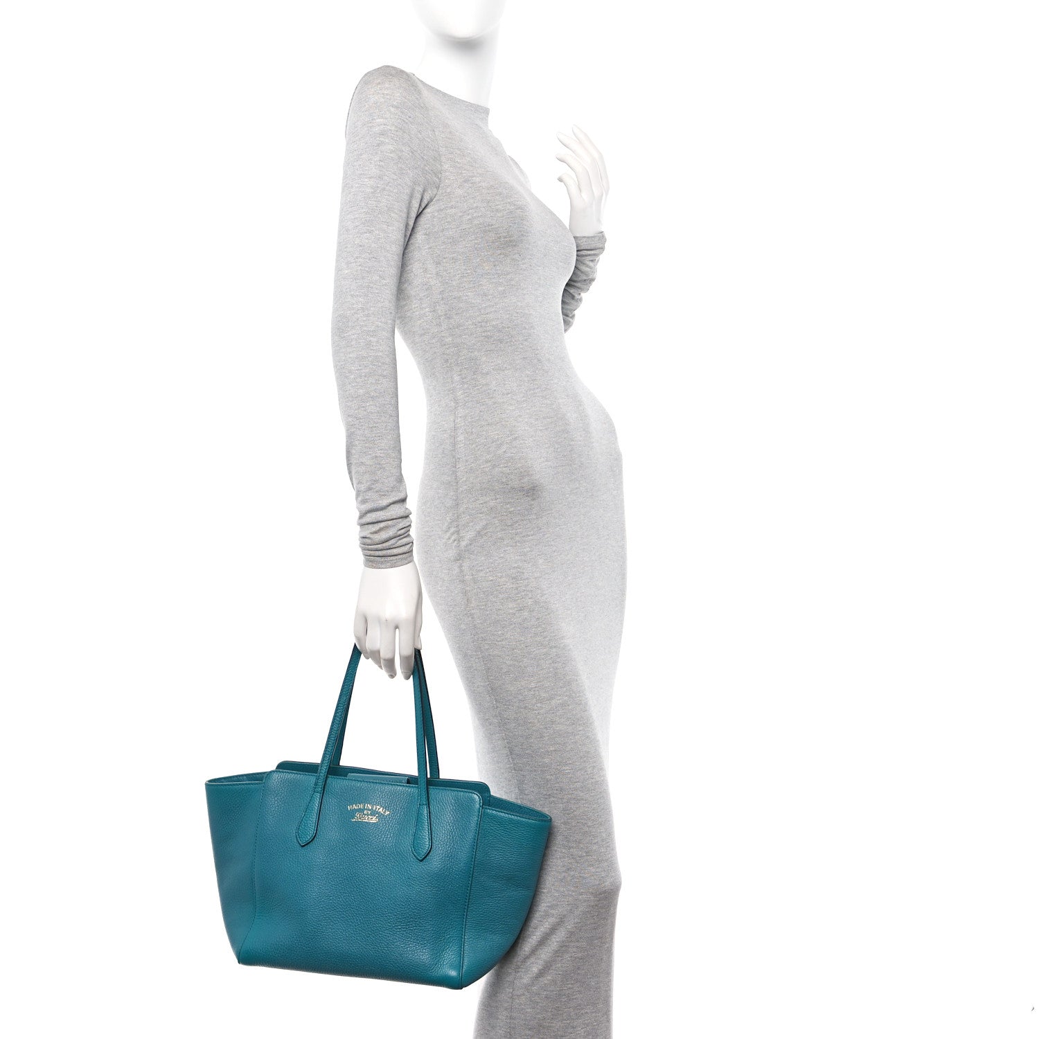 Gucci Dollar Calfskin Small Swing Tote Deep Cobalt 2 of 10