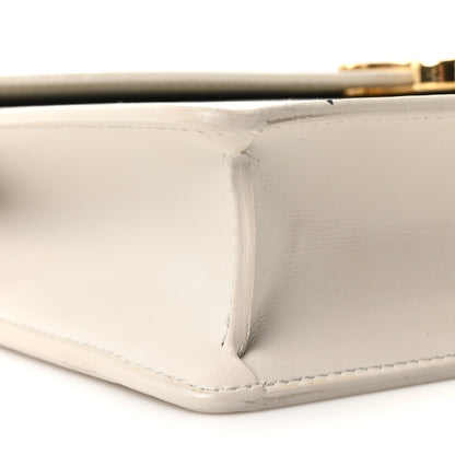Celine Shiny Calfskin Triomphe Margo Wallet on Chain Light Stone 9 of 10