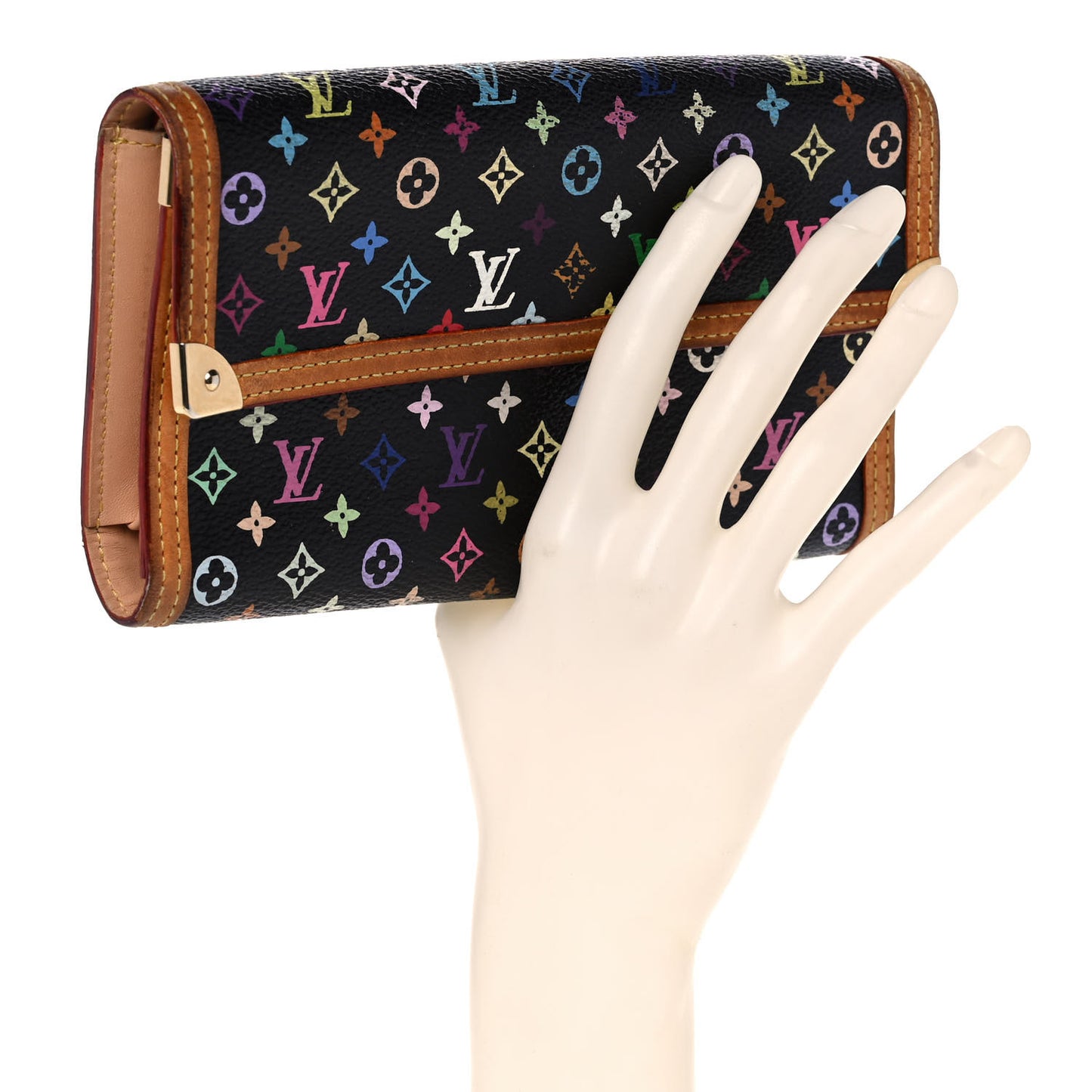 Monogram Multicolor Porte Tresor International Wallet Black