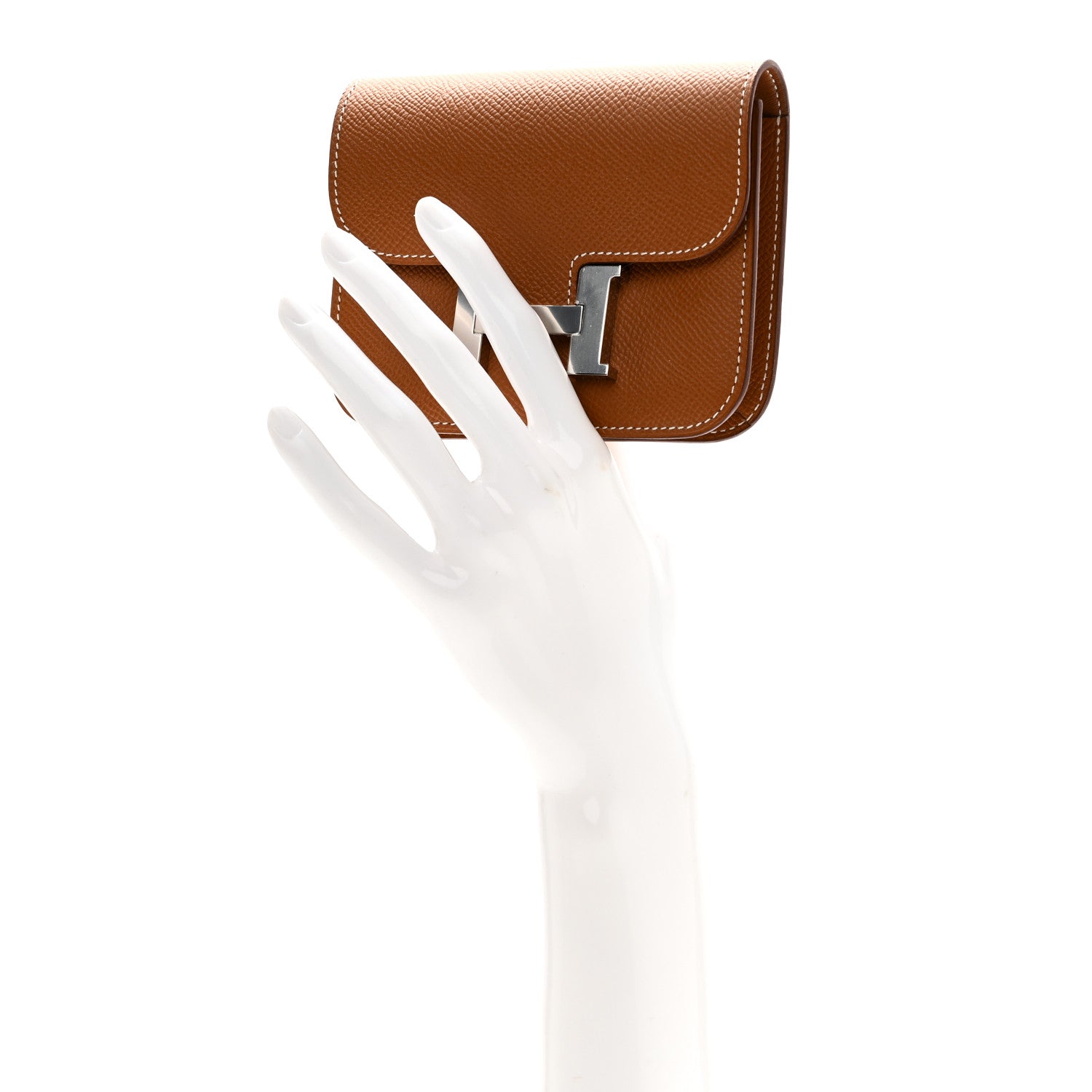 Hermes Epsom Constance Slim Wallet Gold 2 of 10