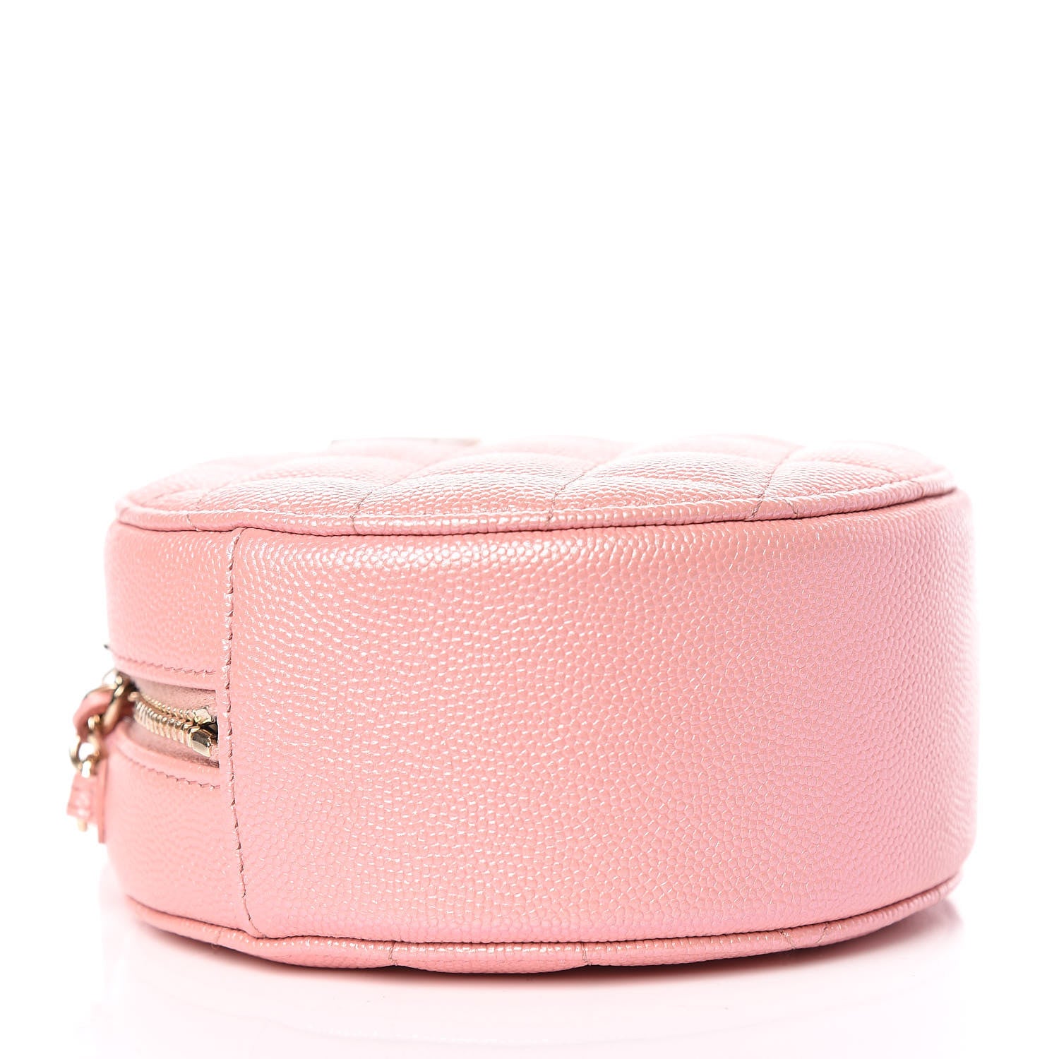 Chanel Iridescent Caviar Resin Quilted Round Clutch With Chain Pink 4 of 10